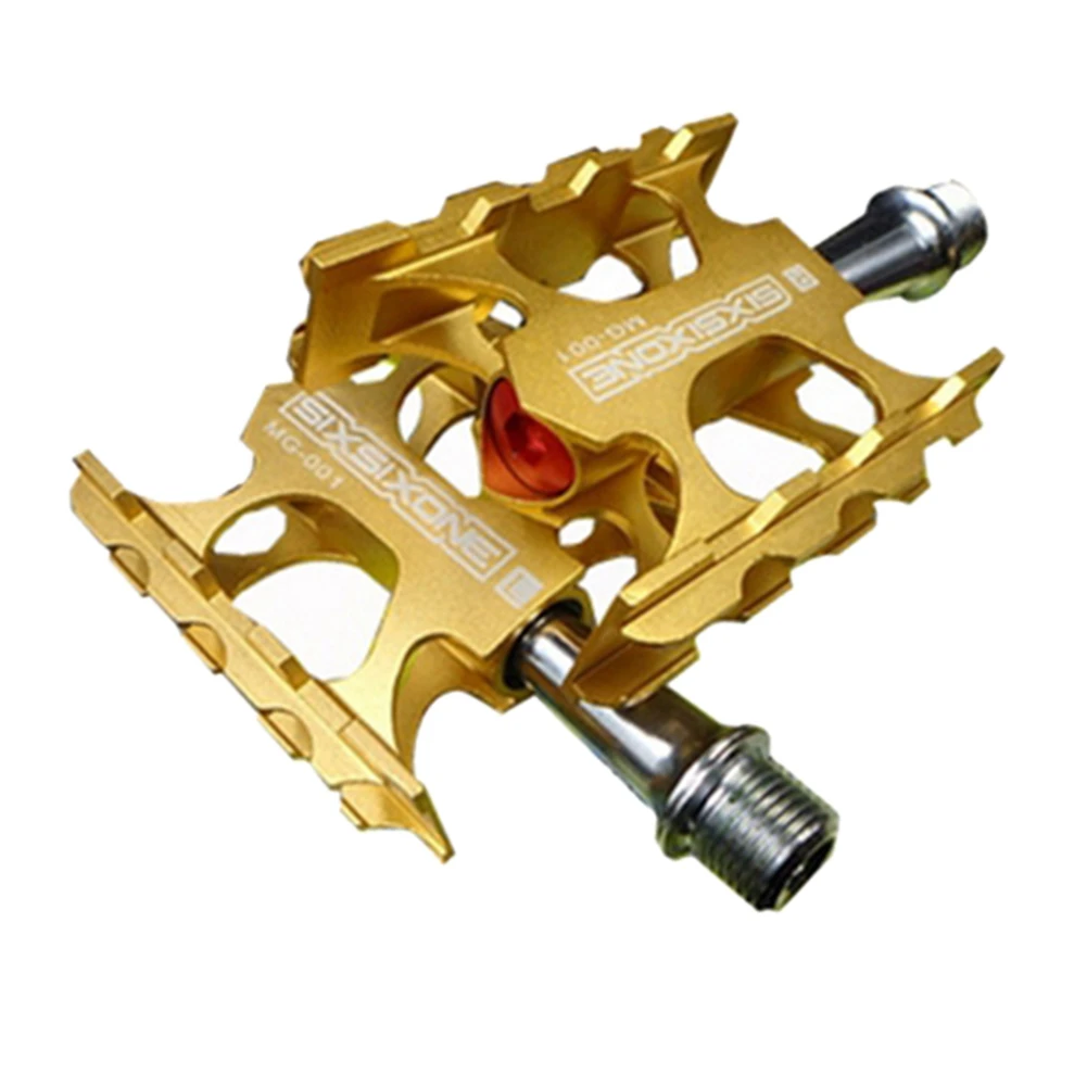 SIXSIXONE MG01 велосипедная педаль, горный велосипед, складной велосипед, дорожный велосипед, педаль ультра светильник, Алюминиевая педаль Palin-Golden