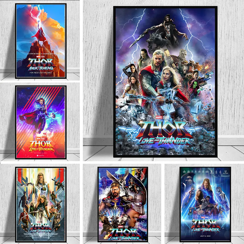 Disney Diamond Marvel Film Thor 4 Poster 2022 New Movie Embroidery Cross Stitch 5D Diy Diamond Mosaic Living Room Decoration