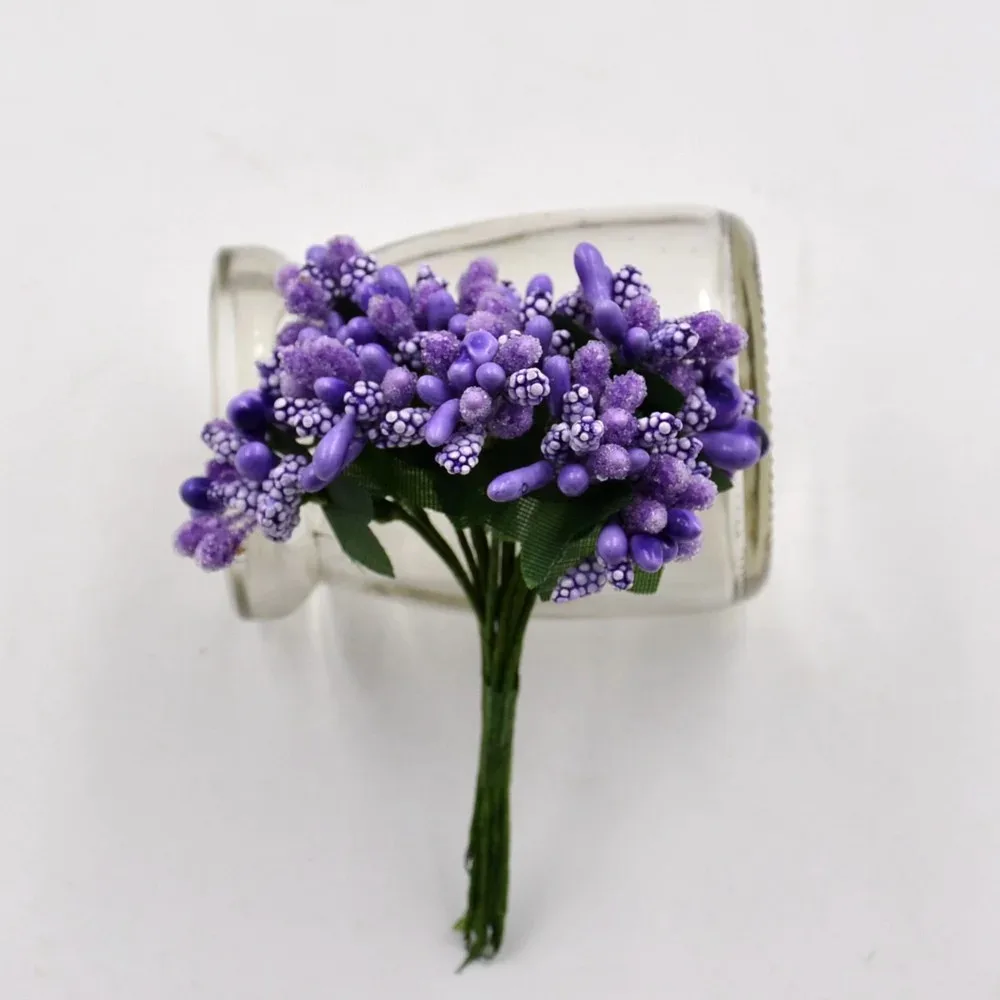 GJHL Artificial Flower 12/36/72/144 Pcs Handcraft Artificial Flowers Stamen : GJHL Artificial Flower 12⁄36⁄72⁄144 Pcs Handcraft