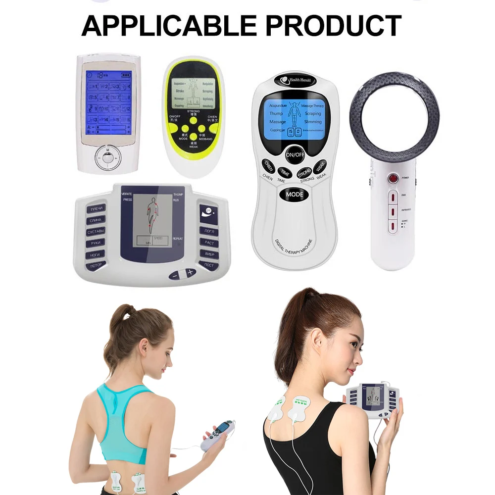 TENS Electrode Pads 1pcs Wire TENS Unit Digital Therapy Machine Massager Massage Device Health Care Muscle Stimulator 10pcs muscle stimulator electrode pads electrode wires