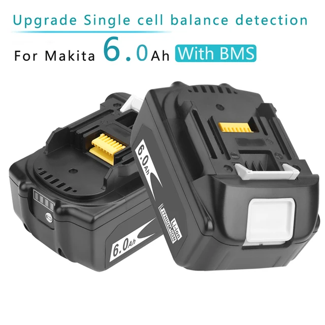 【新品】makita マキタ　純正　18V　6.0Ah　バッテリー 2個セット　BL1860B　雪マーク・残量表示付き　★1　急速充電対応 美品⁄38回makita マキタ 純正 18V 6.0Ah バッテリー BL1860B 残量表示 雪
