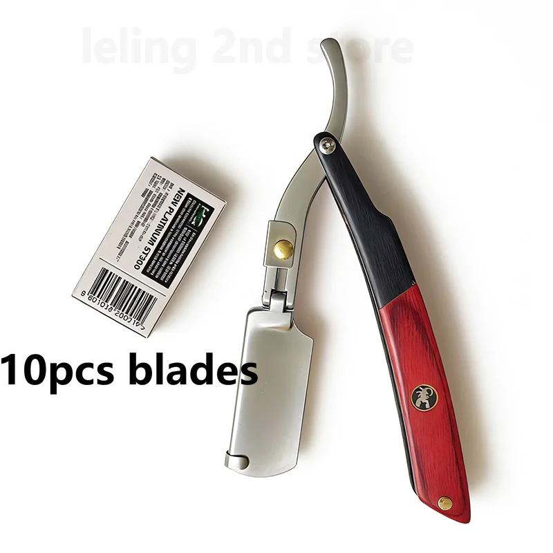 Barbier-Rasiermesser für Männer mit Naturholzgriff, Passend für Doppelklingen, Professionelle und Gründliche Rasur mit Klingen – Detail 6