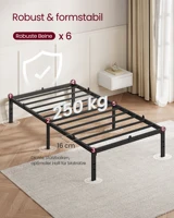 Кровать VASAGLE Металлический каркас кровати Под кровать для хранения вещей Современная гостевая кровать Простой дизайн — изображение 5