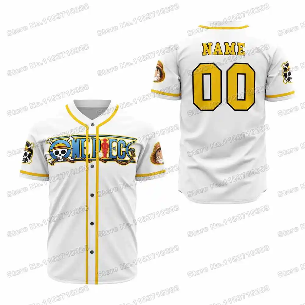 28th Popular Anime Customizable Game Baseball Golf Fishing Camping Running Jersey Shirts T-shirt Printing Name Number