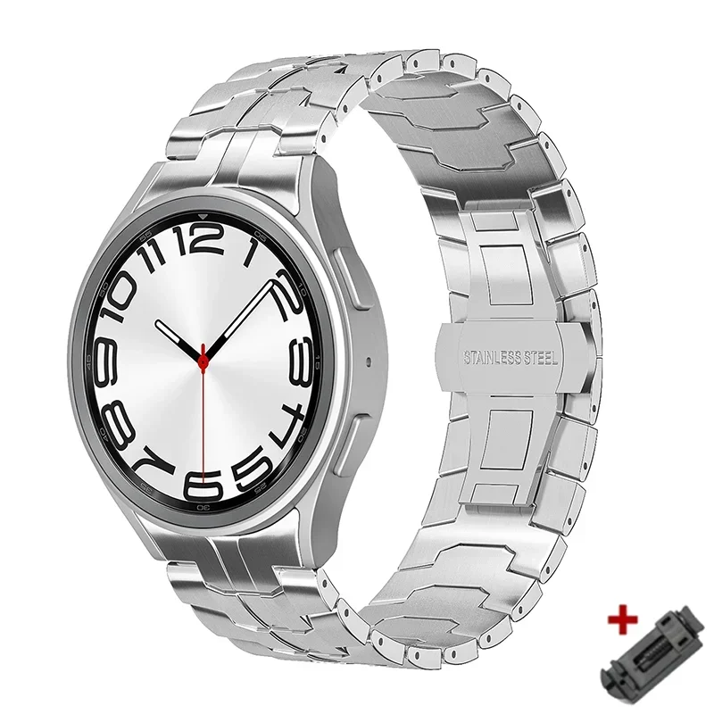 Titanium Color Stainless Steel No-Gaps Bracelet