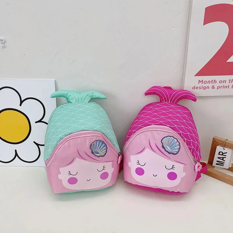 Backpack for Kids Girl Princess Schoolbag Mermaid Kindergarten Cute Toy Bag Embroidered Cute Animal Cartoon Backpack School Bag 1