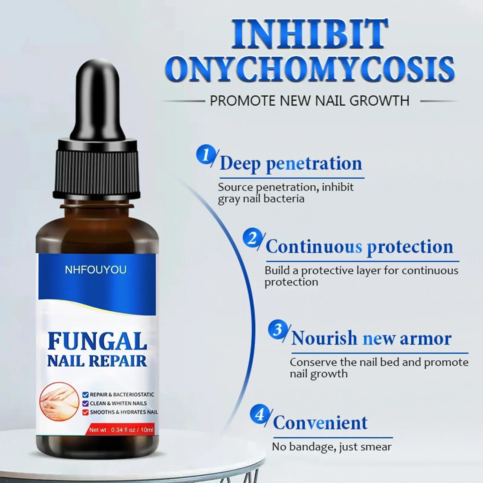 Toenail Nail Fungus Treatment Device for Foot Nail Fungus Essential Oil Onychomycosis Care nail fungus treatment