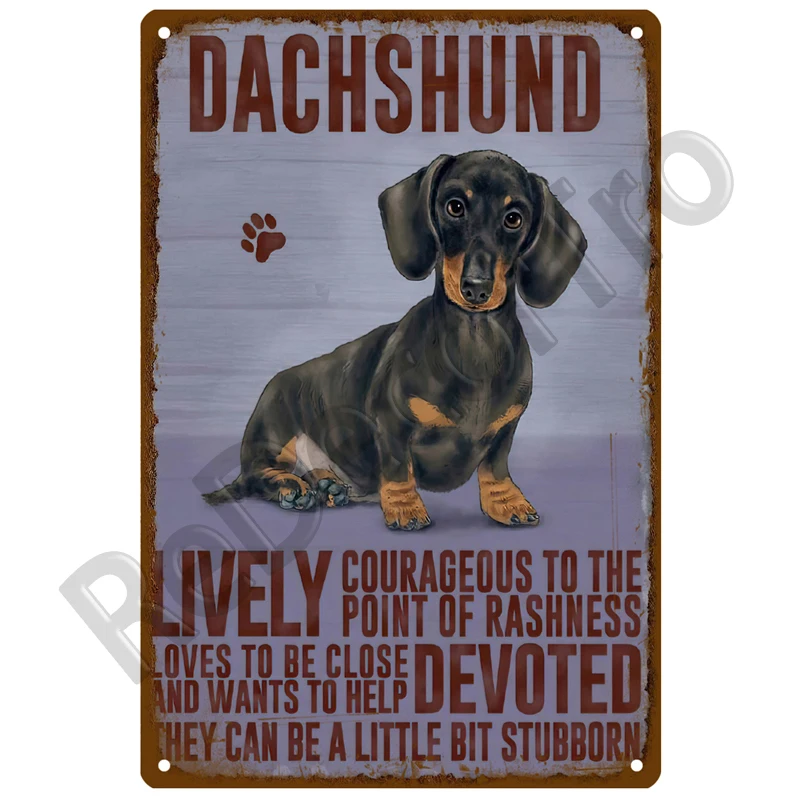Retro Schwarz Katze Metall Vintage Poster Lustige Hund Wand Kunst Pet Zeichen Cafe Wandbild Plaque Metall Zeichen Zinn Zeichen Platte bad Home Decor – Detail 4