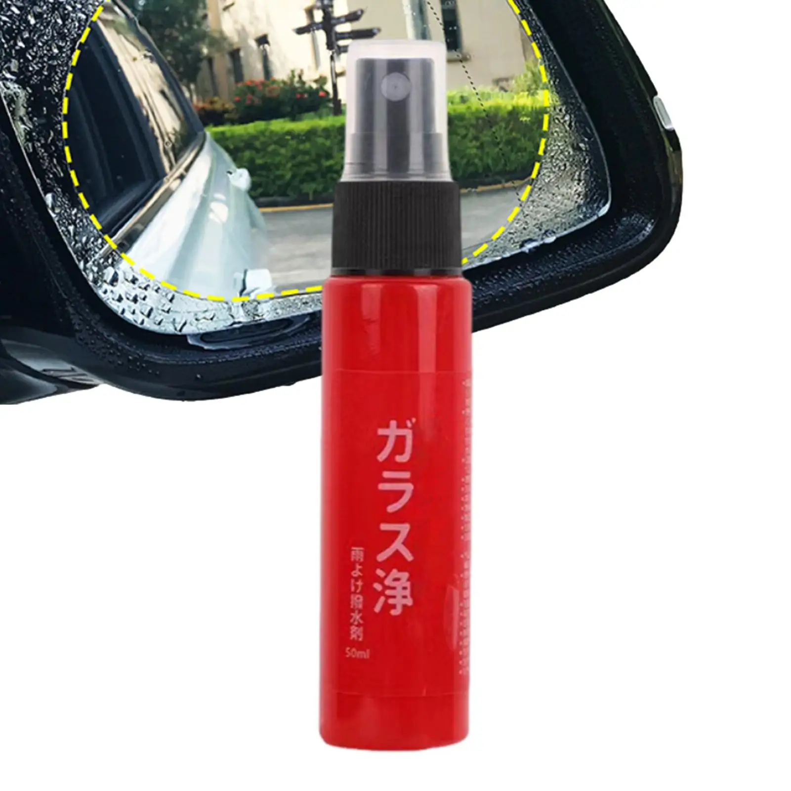50ml Car Coating Agent Spray Coating Agent Spray for Vehicles UV Absorbance Liquid Glaze Cleaning Wax Restorer for Glass Water