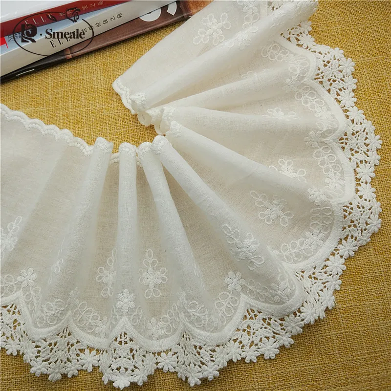 Clothing Lace Accessory Fabric DIY Home Textile Jewelry For Women's Skirt Cotton Embroidery Lace Trim Lace Fabric Lace Garment Accessories Lace Sewing Supplies Lace Accessories Lace Sewing Accessories Clothing Accessories Clothing Craft Accessories