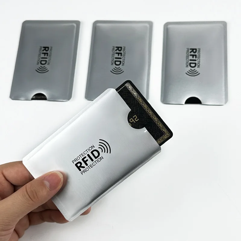 16Pcs 도난 방지 카드 커버 자기장 방지 보호 커버 RFID 카드 커버 자기장 방지 차폐 신호