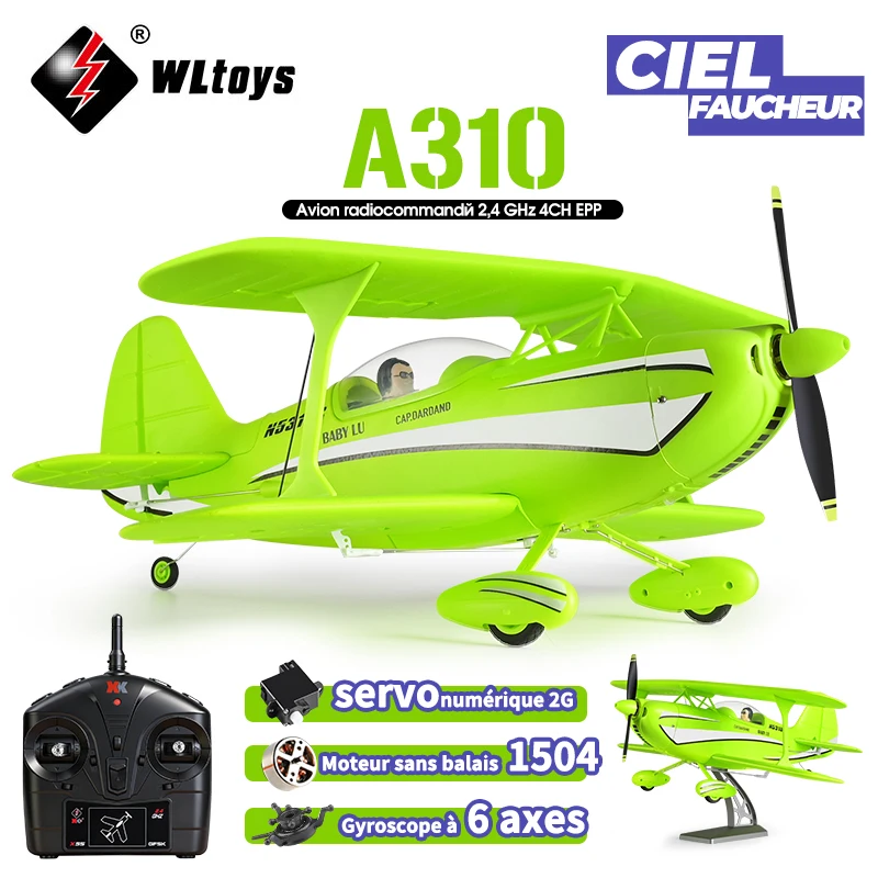 WLtoys A310 Avion RC Planeur 2.4G 4CH Moteur Brushless 3D/6G EPP