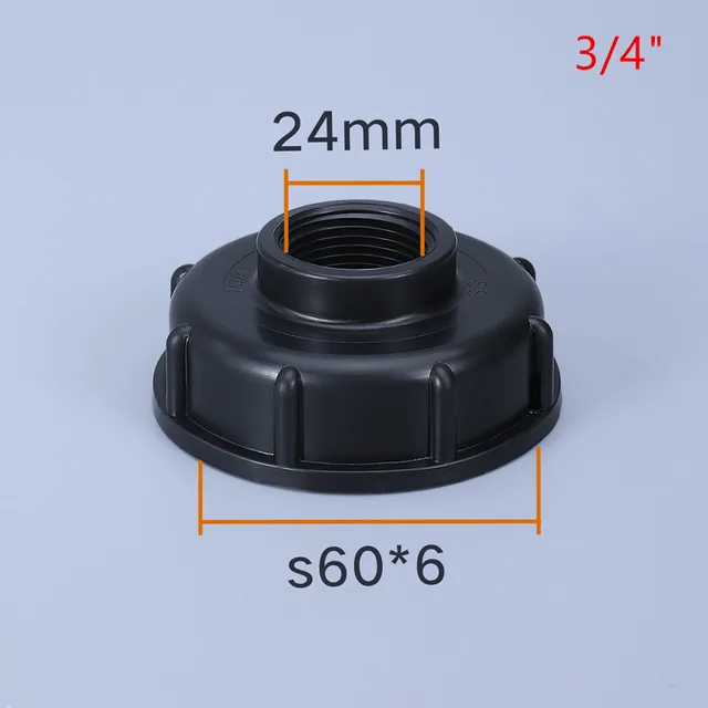 Durable IBC Water IBC Tank Fitting S60X6 Thread to 1/2" 3/4" 1" Garden