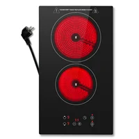 KICHPOWER 2 plaques avec prise de cuisson en céramique et verre à commande tactile 1