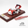 PGM 1:64 F40 Alloy fully opened RedWhite Diecast Model Car 2