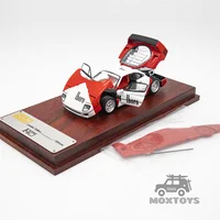 PGM 1:64 F40 Alloy fully opened RedWhite Diecast Model Car 2