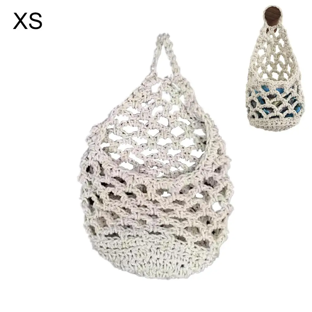 Reusable Mesh Hanging Storage Bags for Fruits, Vegetables, and Kitchen Organization