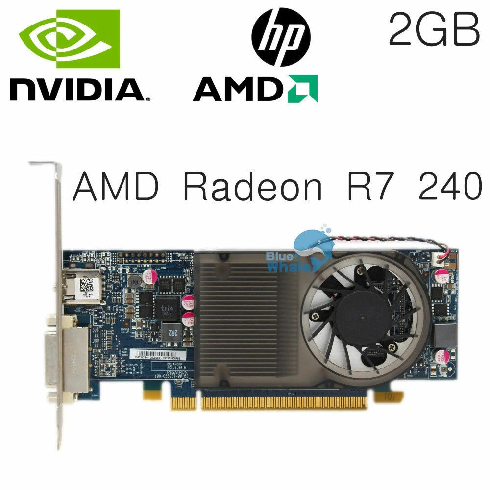 Used For HP 742920-001 AMD Radeon R7 240 HD 8570 Graphics Card Video Card 2GB DDR3 DVI latest graphics card for pc