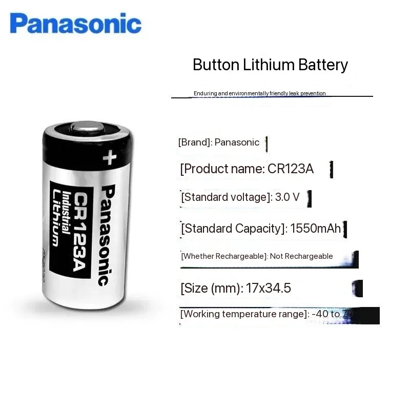 1-10PCS 3V CR123A Lithium Battery Original For Panasonic Arlo Camera DL123A EL123A CR17345 123A 123 Battery lithium battery