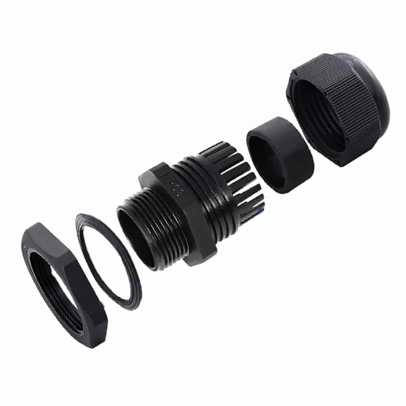 Description Picture 2 of item10/5pcs Waterproof Cable Gland Connector IP68 White Black Nylon Plastic Metric Cable M20 M22 M24 M25 for 10-16mm Cable