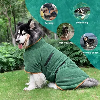 Quick-Dry Absorbent Bathrobe for Dogs & Cats
