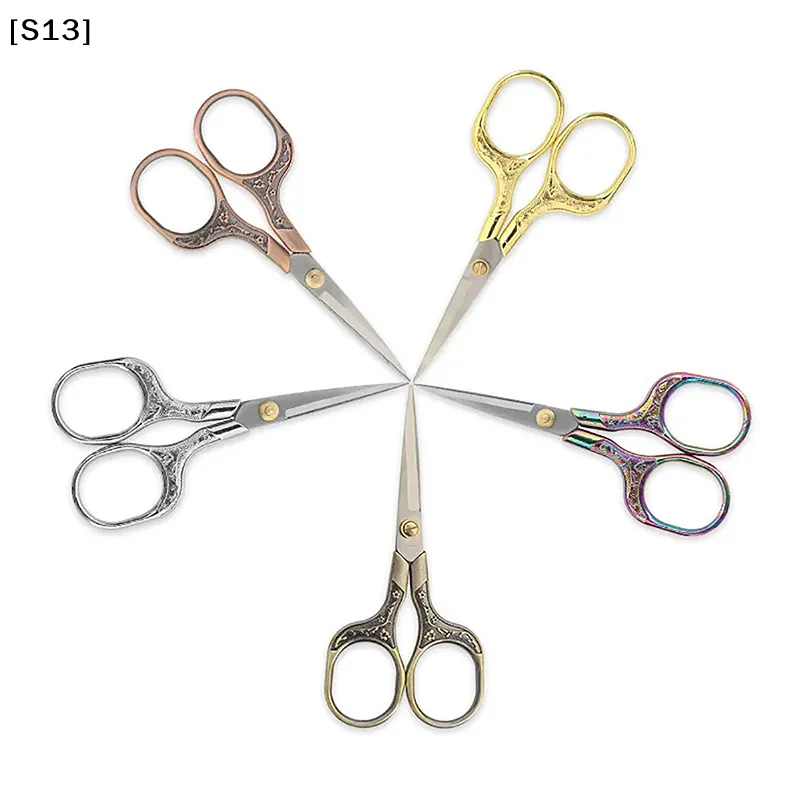 빈티지 스테인레스 스틸 가위 재봉 원단 커터 자수 가위 재단사 가위 재봉 도구 DIY 재봉 액세서리[S13]