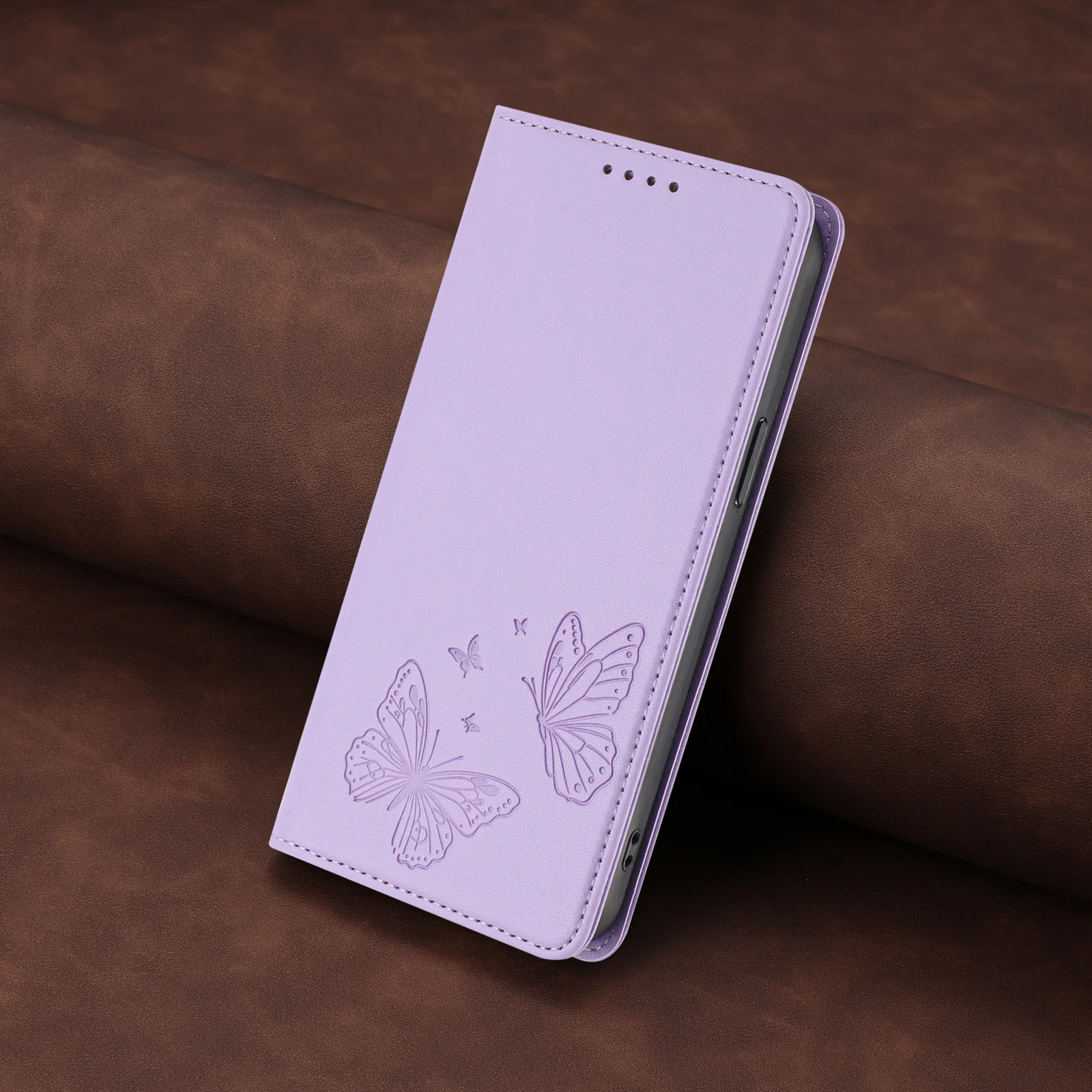 3D Butterfly Magnetic Leather Flip Phone Case
