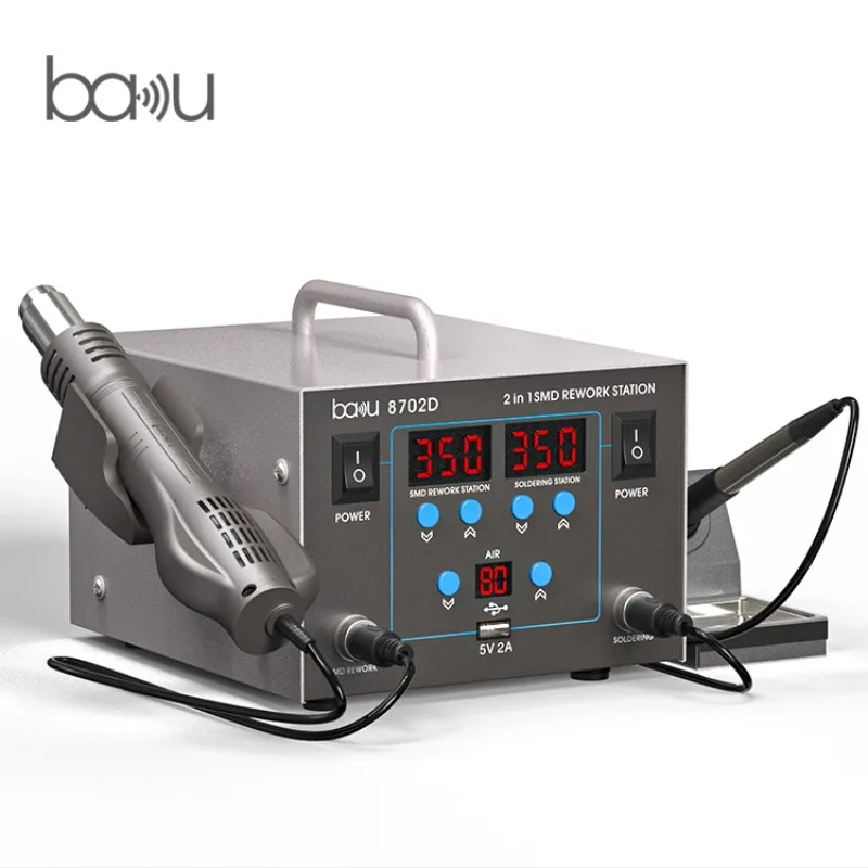 

High Quality BAKU Ba-8702D Rework Station Electronic Soldering Iron LED Digital Display Long Service Life Soldering Stations