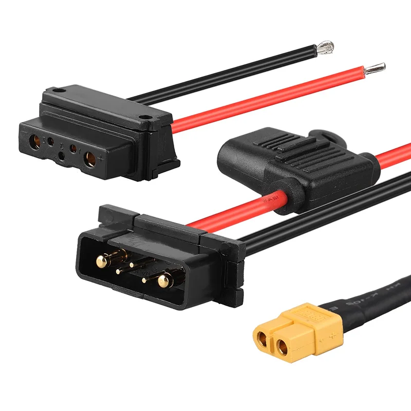 

Battery Box Discharge Connector XT60 to 4/5/6Pin Adapter E-Bike Power Battery Base Replacement Part for Hailong G80/No.1 Type 2