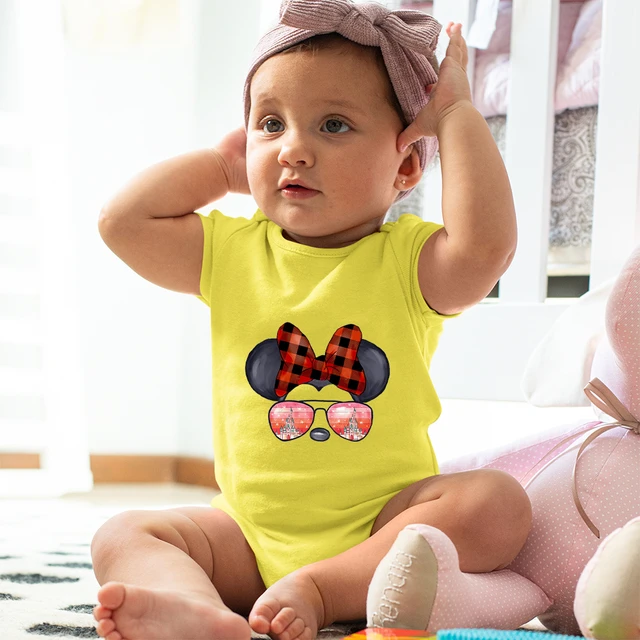 Ropa de niña estampado de Minnie Trend Street Mono de manga corta 2022 monos de vacaciones de verano para bebés _ - AliExpress Mobile