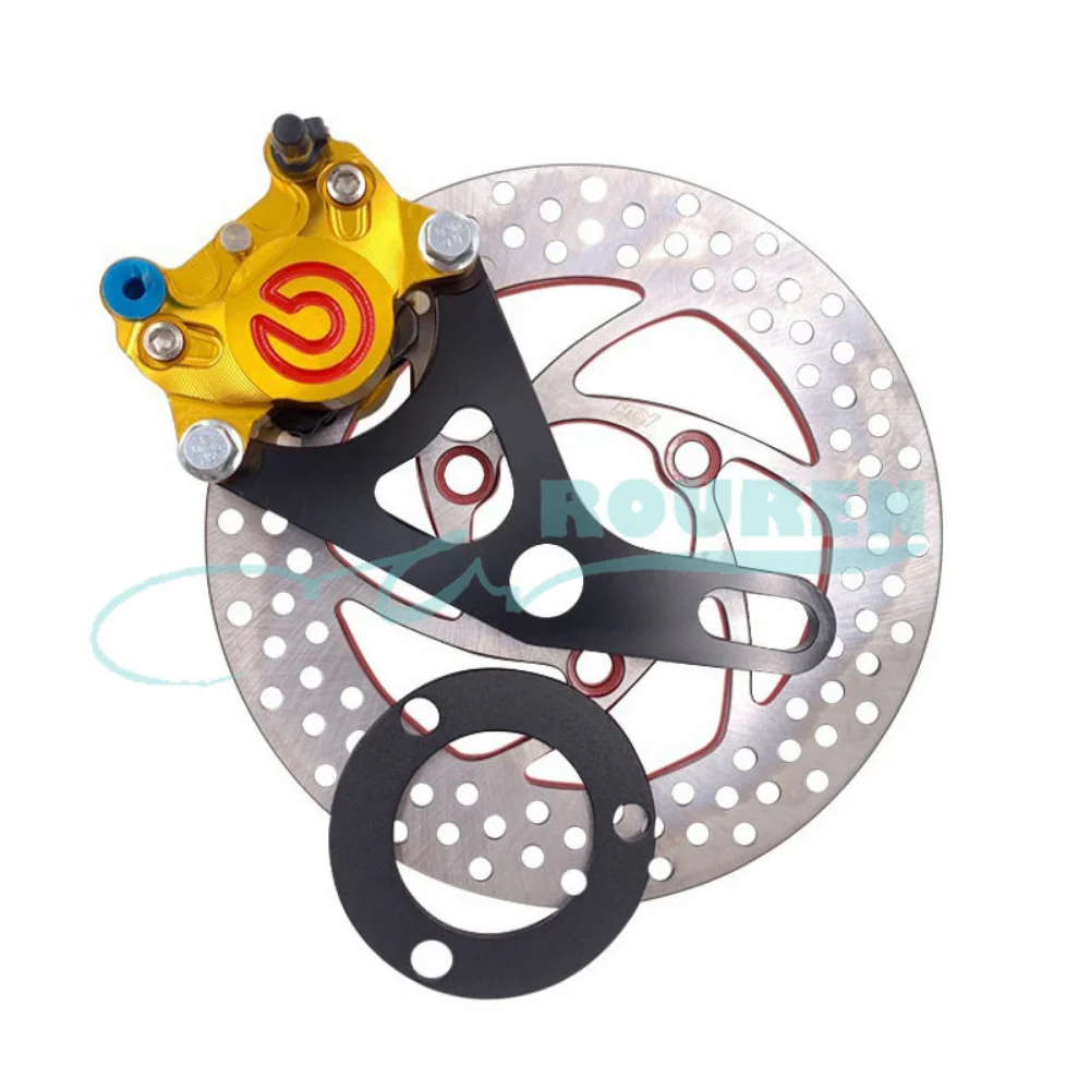 Small Crab Caliper Set Dirt Bike Motorcycle Brebo Kit Rear Disc Brake