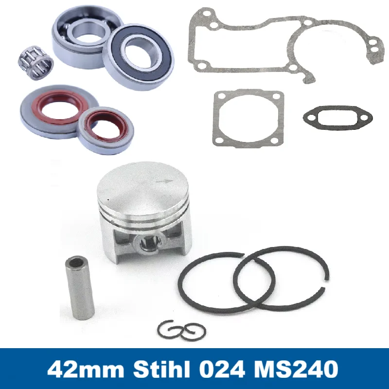 MS660 066チェーンソー用クランクシャフトベアリングとオイルシール(2