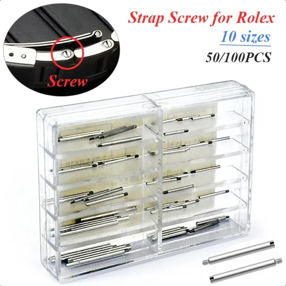 Stainless Steel Watch Band Repair Screw Kit (50/100 Pieces)