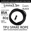 NEVERTOOLATE TPU spare rope accessories backup with clamps change rope jump rope diy anti cold low temperature winter not hard 6