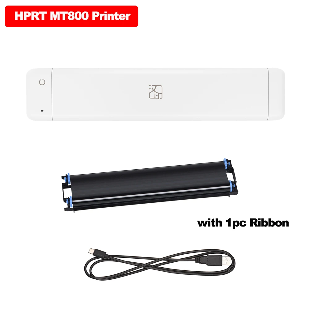 Hprt Mt800q A4 Portable Thermal Transfer Printer Wireless&usb Connect For  Office School Mobile Printer With 1pc Ribbon Roll - Printers - AliExpress
