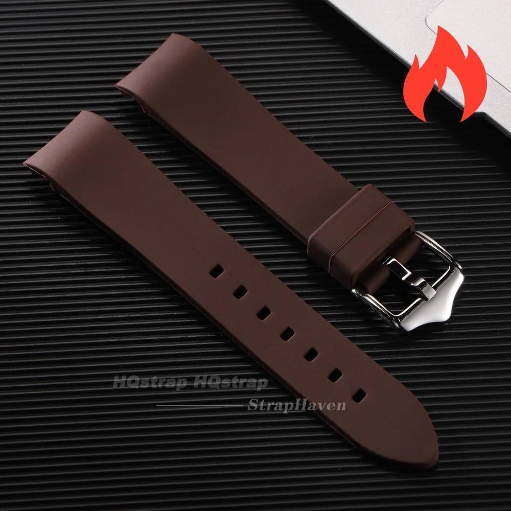 Universal Curved End Silicone Waterproof Sport Wristband - Soft, Comfortable Strap for All Genders