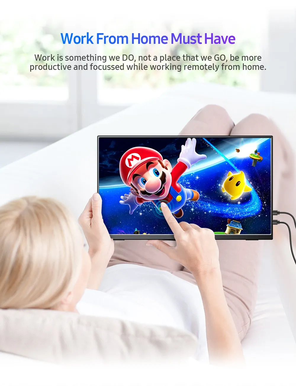 UPERFECT ޴  ġ ũ 15.6 ġ ޴ ÷ 1920x1080 Ǯ HD USB ܺ  ũ Ʈ PC