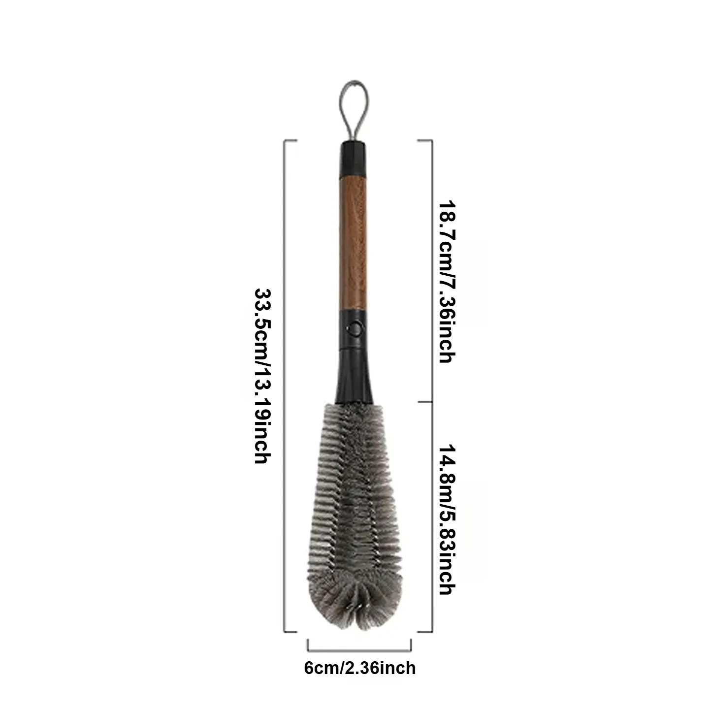 Long Handle Multifunctional Soft Bristle Cleaning Brush for Bottles and Containers