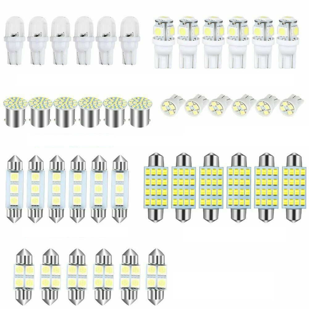 

42 шт./комплект, автомобильные лампы T10 1SMD 1210 5050 4SMD 31 мм 41 мм 36 мм