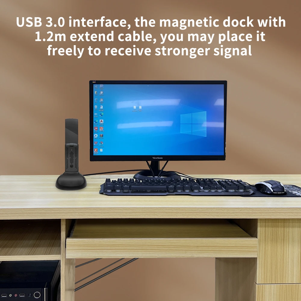 lincukoo USB WIFI6E 5400Mbps 어댑터 무선 2.4/5/6GHz 5G 2402Mbps 6G 2402Mbps 2.4G 574Mbps 무선 네트워크 카드 (Win10/11용)