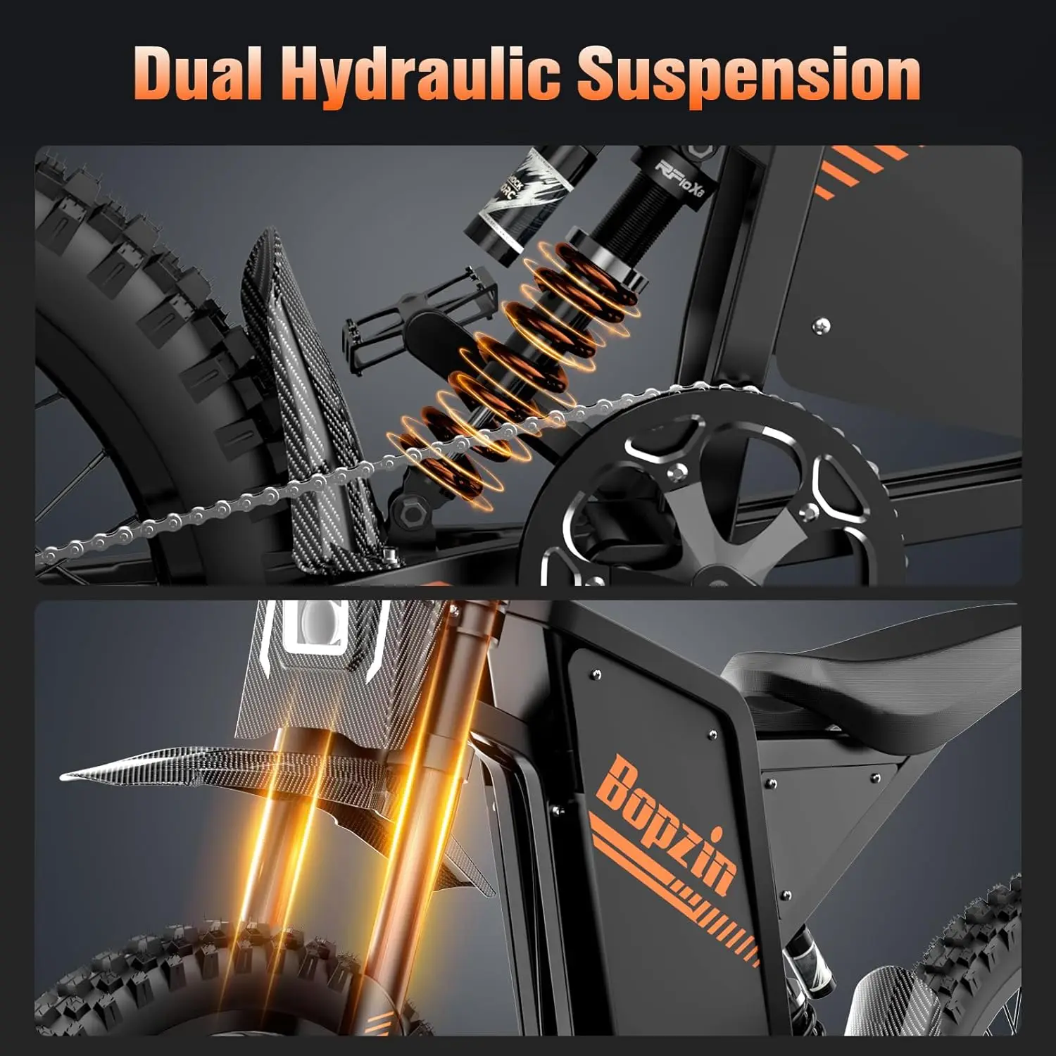 Electric Dirt Bike for Adults 45 MPH 20"/25" Fat Tire 3000W Electric Motorcycle 60V 35AH Dual Hydraulic Brakes Full Suspension