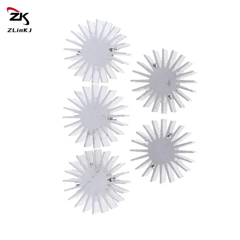 5PCS LED Heatsink Radiator Aluminum 1W 3W Heat Sink Radiator for Household Lamp Replaceable 36mmX15mm