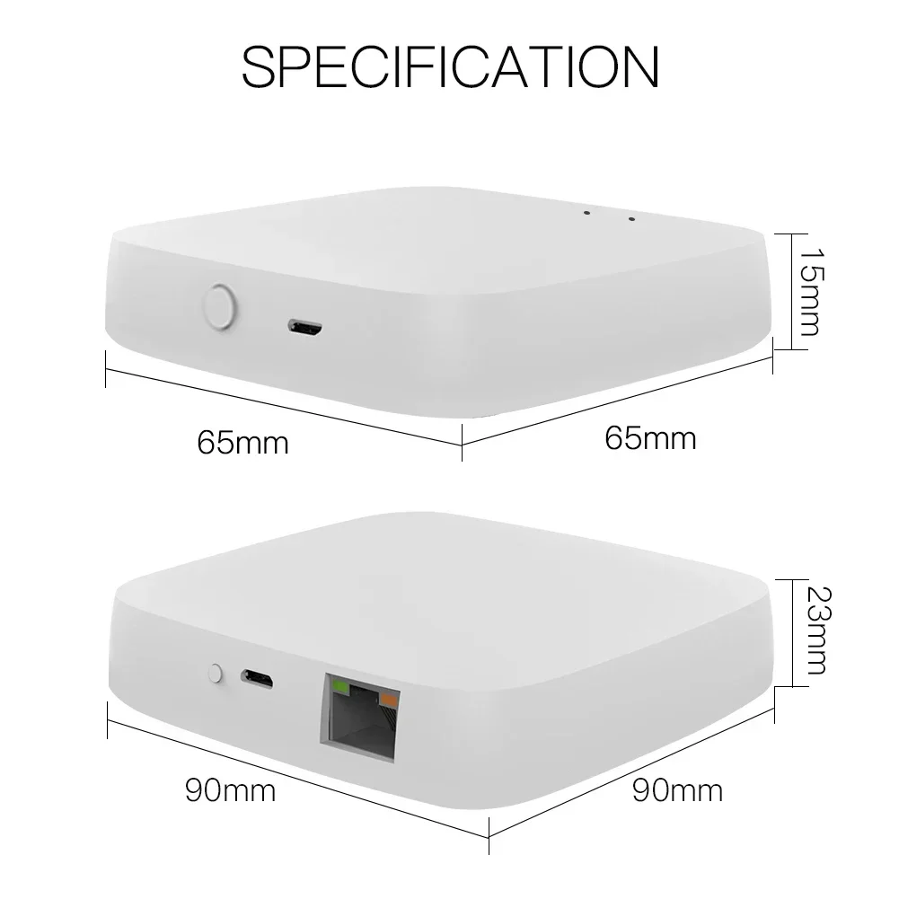 MOES Tuya ZigBee/BLE Smart Gateway Hub Smart Home Bridge Life APP Wireless Remote Controller Alexa Google Home smart gateway