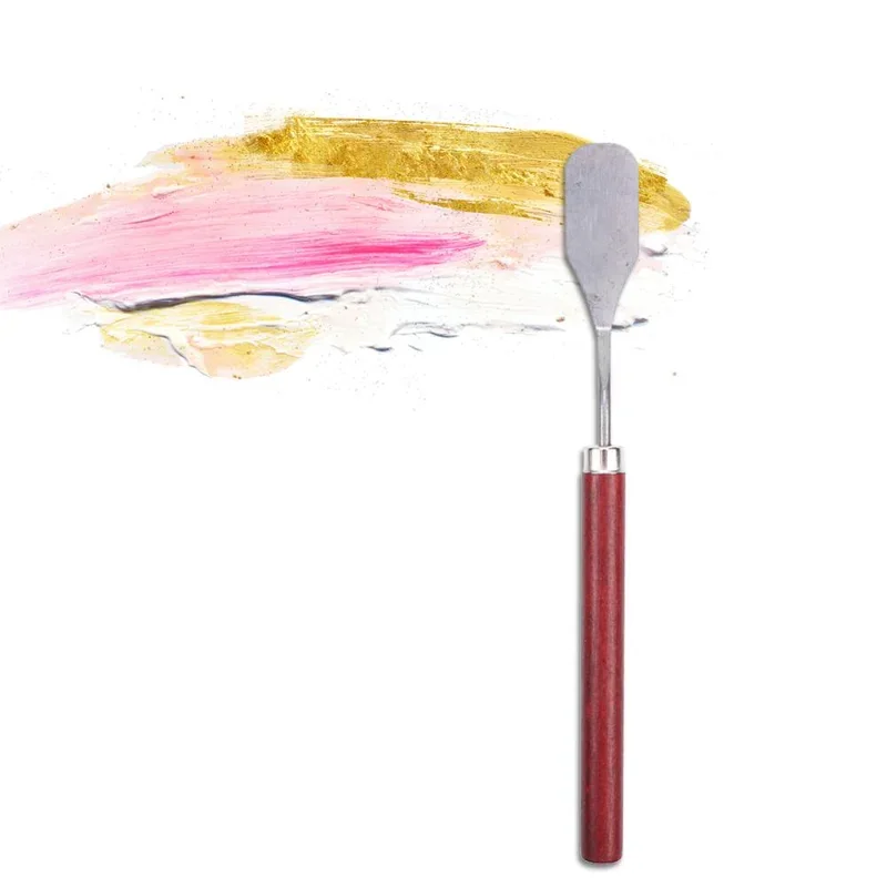 3Pcs Stainless Steel Oil Painting Knives Artist Crafts Spatula Palette Knife Oil Painting Mixing Knife Scraper Art Tools
