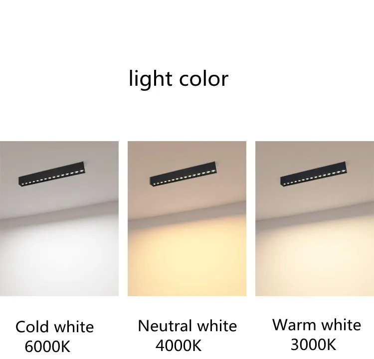 ceiling spotlights Dimmable LED Downlight Spot Light 20W 30W 40W line light bar creative linear long strip living room corridor light Recessed fall ceiling light