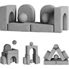 8 Pcs Kids Couch Fold Out Toddler Couch Building Fort with Balls Convertible Kids Floor Sofa and Foam Couch for Boys and Girls 1