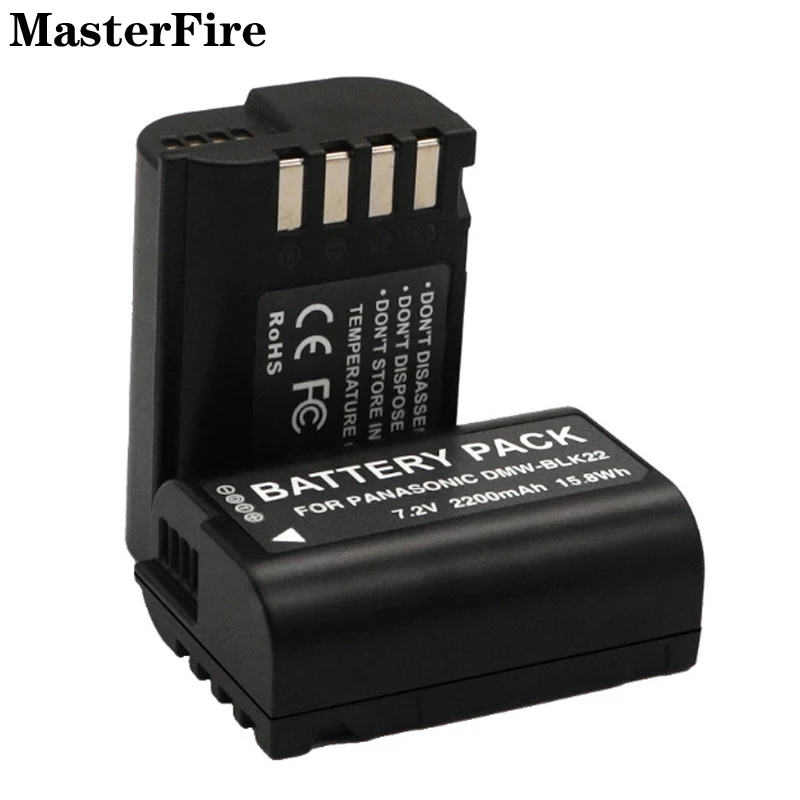 2-10 Pz Dmw-Blk22 Dmw Blk22 7.2V 2200Mah Batteria Di Ricambio Per Panasonic Lumix Dc-S5, Dc-S5K, Dc-S5 Ii, Dc-Gh5 Ii, Dc-Gh6 Cell