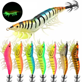 Glow Shrimp Squid Lure Set 1