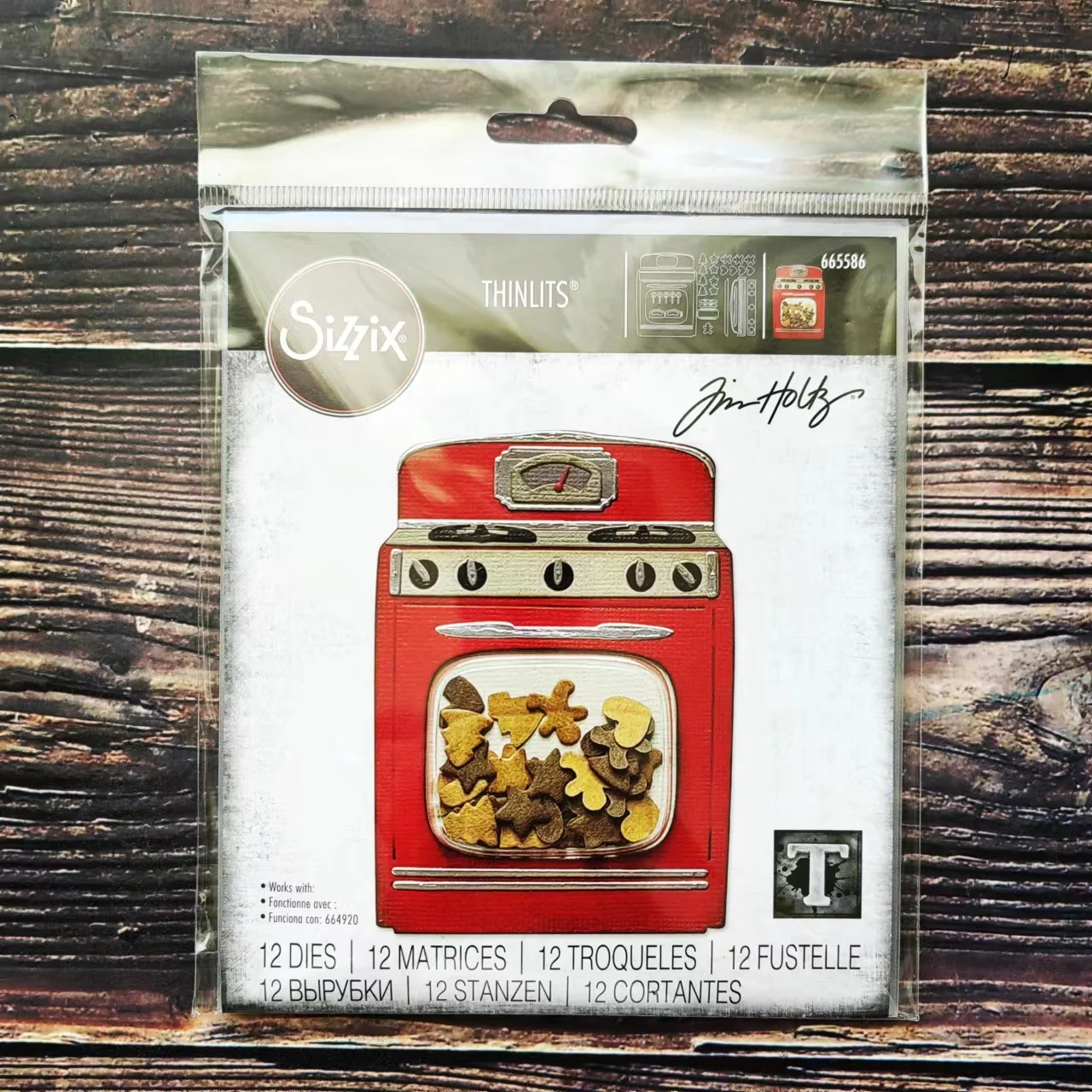 

Sizzix 665586 Thinlits Die Set 12PK - Retro Oven by Tim Holtz