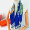 Manual Hand Rolled Twill Silk Scarf Women Saddle Design Square Scarves Echarpes Foulards Femme Wrap Bandana Hijab 90CM 5